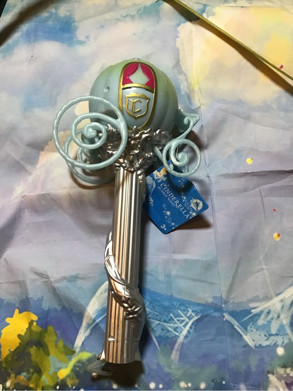Disney parks cinderella carriage light-up bubble wand no bubble holder